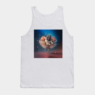 Dancing Ballerina Pug Dog in TuTu Tank Top